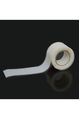 Mufunye Kano Ve Kayık Kamışları İçin Profesyonel Anti-kayma Silikon Tutamak Bandı - Otomatik Yapışkan Beyaz 2.5cm Genişlik