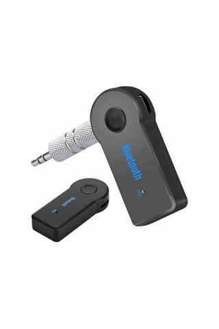 Tüm Cihazlara Uyumlu Bluetooth Aux Araç Kiti Siyah -