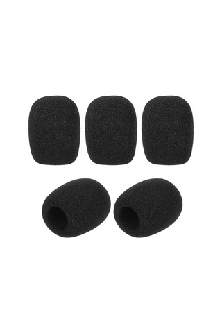 Didadodo 5'li Mikrofon Rüzgar Koruyucu Köpük Kapak - Yaka, Kulaklık Ve Lavalier Mikrofonlar İçin, Kulaklık Uygun