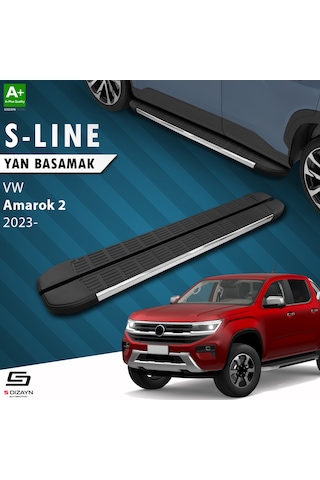 S-dizayn Vw Amarok 2 S-line Krom Yan Basamak 203 Cm 2023 Üzeri A+ Kalite