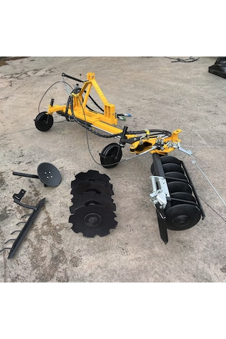 Kadıoğlu Extra Klasik Dikim Bahçe Zeytinlik Fıstık İçin Duyargalı Çapa Makinesi 3 Ataşmanlı Set