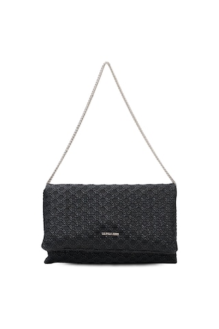 Us Polo Assn Us25687 Siyah Uspolo Assn Kadın Zincir Ve Deri Saplı Çapraz Çanta Clutch