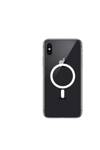 Apple Uyumlu iPhone X Xs Kılıf Tacsafe Wireless Şeffaf Kapak