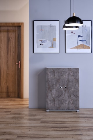 Prenses Çok Amaçlı Ayakkabı Erzak Mutfak Dolabı Kiler Gri