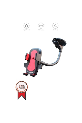Jx-002 Kırmızı Çok Amaçlı Magnetic Car Holder Araç Içi Telefon Tutucu Jx-002/27cm Mıknatıslı Siyah