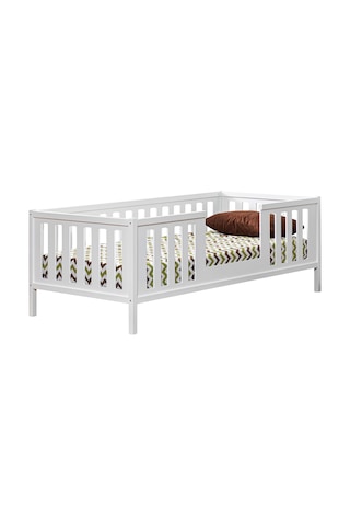 Montessori Yatak, Berlin Mdf Karyola + 1 Comfort Yatak - Beyaz