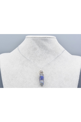 Hakiki Doğal Lapis Lazuli Taşı Orgonit Kolye Ucu 1.Kalite 001 Mavi