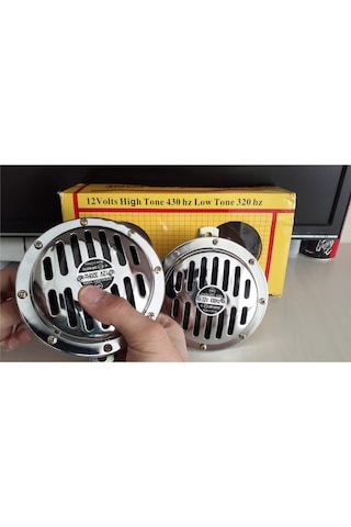 Hella Korna Yüksek Sesli Araç Kornası 12 Volt Nikelajlı Oto Korna 2 Adet