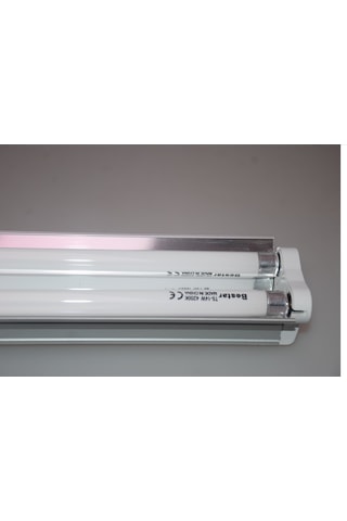 T5 Reflektörlü Bant Armatür 2X14W Elektronik Balastlı Sarı Beyaz