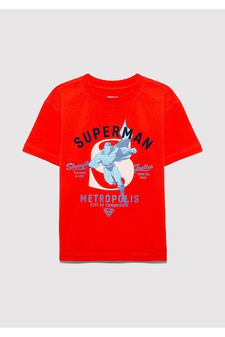 Mavi - Superman Baskılı Kırmızı Tişört 6610293-88523 Kırmızı