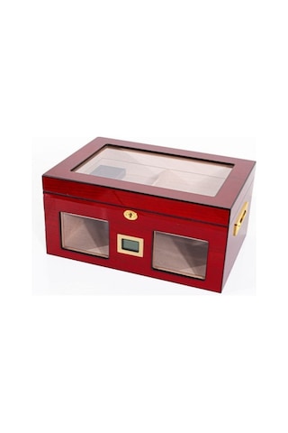 Parmida Humidor / Puro Saklama Kutusu Kırmızı 0143
