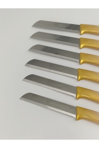Solingen Marka Meyve Bıçağı 6'lı Set - Gold Altın