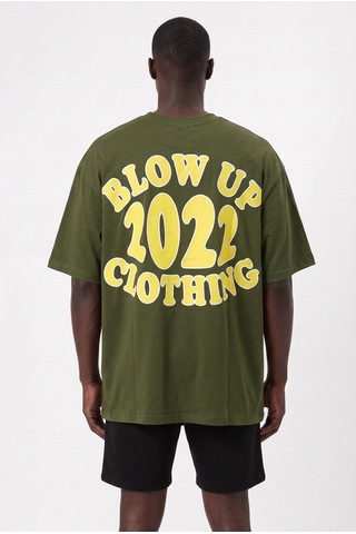 Blow Up Future Gen Günlük Spor Tişört 2022 Haki Oversize 142235 Siyah