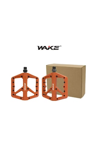 Wake Plastik Turuncu Rulmanlı Vidalı Platform Pedal