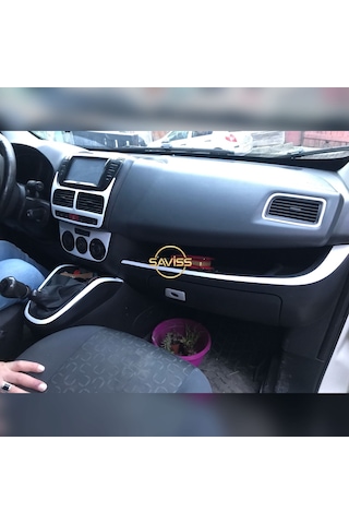 Fiat Doblo 3 Full Set Beyaz Torpido Trim Maun Kaplama, Konsol Kaplama (BEYAZ)