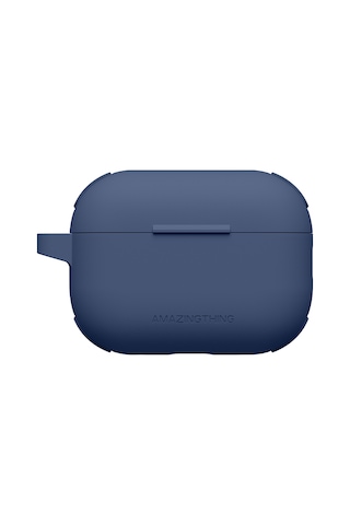 Airpods Pro 2 Uyumlu Amazingthing Airbag Köşe Tasarımlı Omni Serisi Silikon Kapak Lacivert