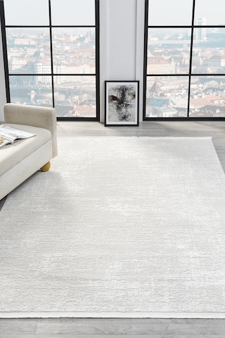 Evita Krem Halı Salon Oturma Odası Çocuk Odası Yatak Odası Halısı 6001 Krem