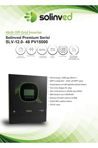 Solinved 12 Kw Gordion Serisi Mppt Off-grid Inverter 48v