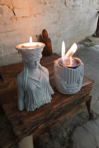 Dekoratif Karyadit Kızı Ve Ateş Çukuru Seti Hediyeli Beyaz