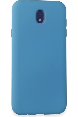 Samsung Galaxy J7 Pro / J730 Kılıf Nano İçi Kadife Silikon - Mavi
