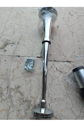 Kompresörlü marine gemi kornası krom 12v havalı korna