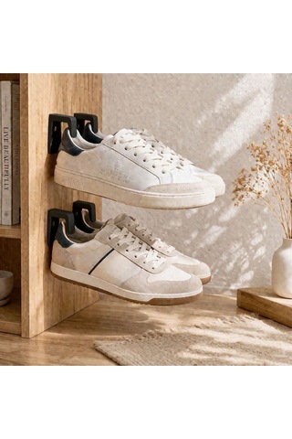 Duvar Tipi Ayakkabı Askısı 2 Li Set Sneaker Duvar Rafı Yer Kaplamayan Organizer Siyah