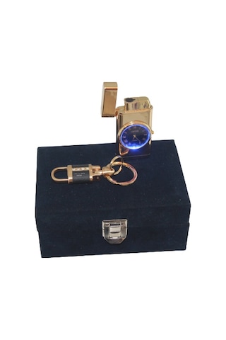 Işıklı Saatli Çakmak - Anahtarlık N11.1035