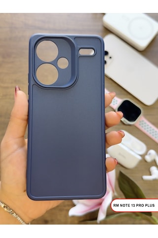 Redmi Note 13 Pro Plus Uyumlu Kamera Korumalı Darbeye Dayanıklı Renk Atmayan Keep Silikon Kılıf Lacivert