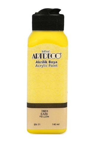 Artdeco 3601 Akrilik Boya 140 ML Sarı