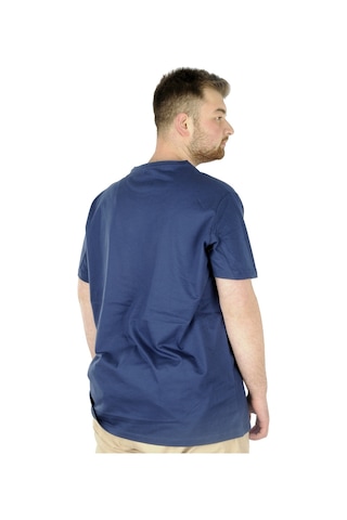 Mode Xl Büyük Beden Erkek Tshirt Bisiklet Yaka Basic 20031 Indigo 001