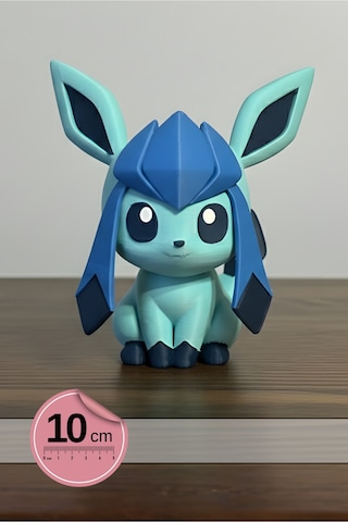 Pokemon Chibi Stili Glaceon Masa Figürü 10cm Pokemon Koleksiyon İçin Figür / Oyuncak