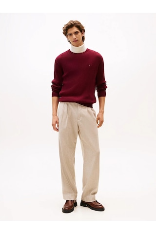 Tommy Hilfiger Pıma Ctn Cash Structure Crew Erkek Mor Kazak - Mw0mw40449 Mor