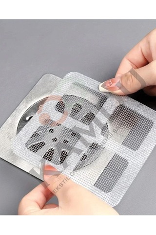 5 Adet 9x9cm Mutfak Lavabo Süzgeci, Lavabo Tıkanıklık Önleyici, Yapışkanlı Süzgeç, Saç&kıl Toplayıcı