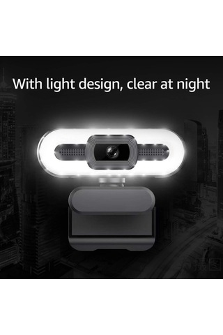 4k Usb Fiş Ve Oynayın Canlı Akış İçin Yerleşik Mikrofon Aydınlatma Video Çevrimiçi Video Konferansı Arayan