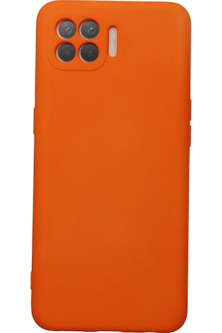 Muratech Newface Oppo Reno 4 Lite Kılıf Nano İçi Kadife Silikon - Turuncu