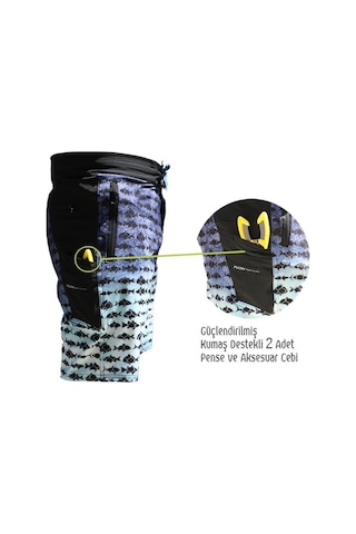 Fujin Performance Short Camo Indigo (501828154) İndigo