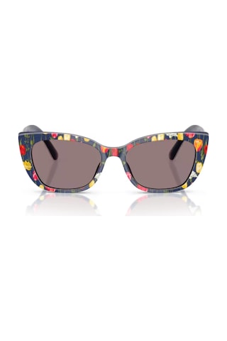 Dolce Gabbana Dx 4427 34357n 49 Çocuk Cat Eye Çok Renkli Kemik Güneş Gözlüğü Çok Renkli