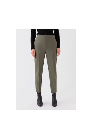 LC Waikiki Lcwaıkıkı Classic Haki Beli Lastikli Standart Fit Kadın Pantolon