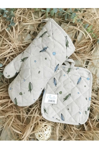 Cherir Eldiven Ve Tutacak Seti 162694764 Yeşil