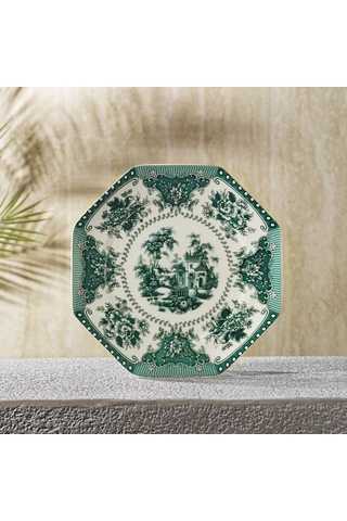 Evaliza Voila Pasta Tabak Yeşil 21 Cm Çok Renkli