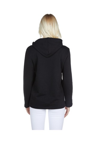 Luvmabelly 4505 Pamuklu Yandan Fermuarlı Lohusa Emzirme Sweatshirt-siyah