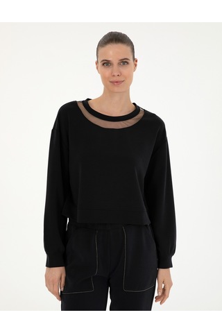 Pierre Cardin Kadın Siyah Sweatshirt 50282634-vr046 Siyah