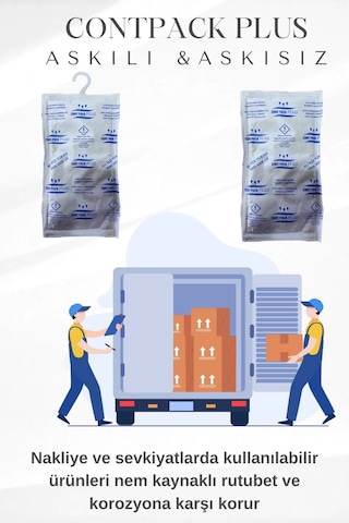 Contpack Askılı Nem Alıcı Rutubet Engelleyici Konteyner K...