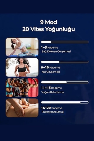 Enshall Ym-k60 Şarjlı 6 Toplu Masaj Tabancası