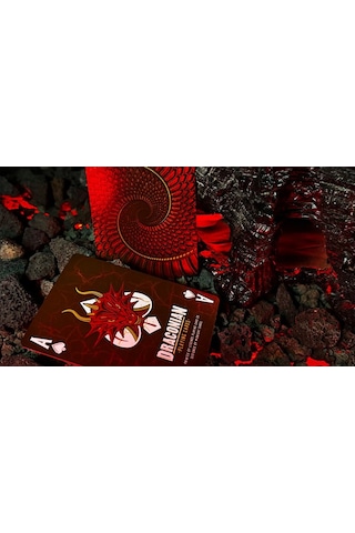 Legends Playing Cards Draconian Crimson Premium Oyun Kağıdı Koleksiyonluk İskambil Kartları