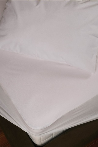 Lefkoşa Serisi Tek Kişilik Sıvıgeçirmez Yatak Koruyucu Fitted Alez 120x200+25cm Beyaz