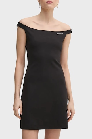 Calvin Klein Bayan Elbise J20j225541 Beh Siyah Siyah