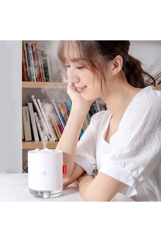 Novahub Kompakt Usb Nemlendirici - 500ml, Gece Lambalı, Sessiz, Gri/mavi/pembe/beyaz