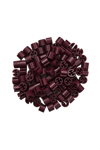 Askı İçin Baskısız Bordo ' Benden Boncuğu 100 Adet Mercan Rengi Bordo