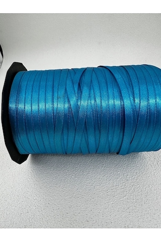 Paşateks 6 Mm Saten Kurdela-10 Metre- Mavi